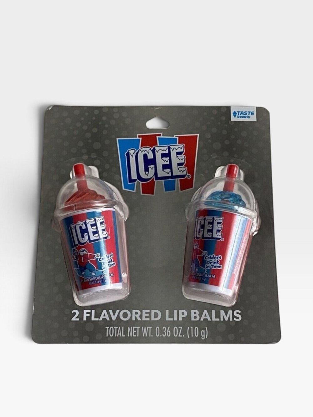 ICEE Flavored Lip Balm Duo 2‑Pack Mini ICEE cup design New in sealed packaging